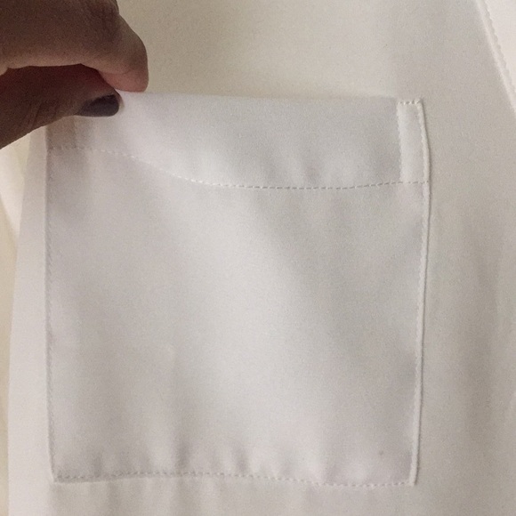 White semi sheer blouse - Picture 2 of 7